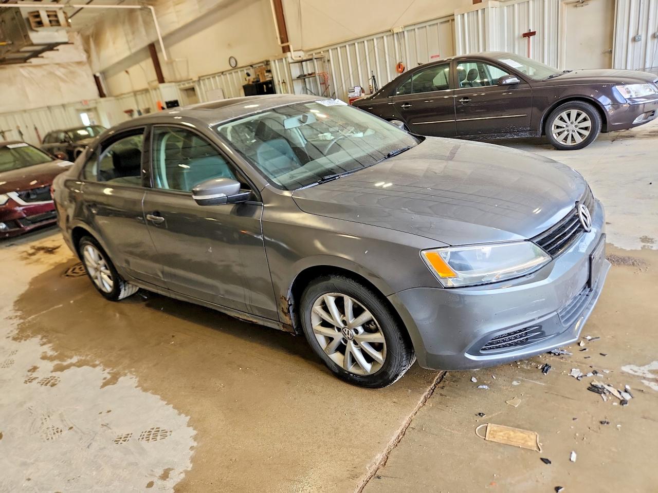2012 Volkswagen Jetta Se Gray vin: 3VWDP7AJ6CM310729