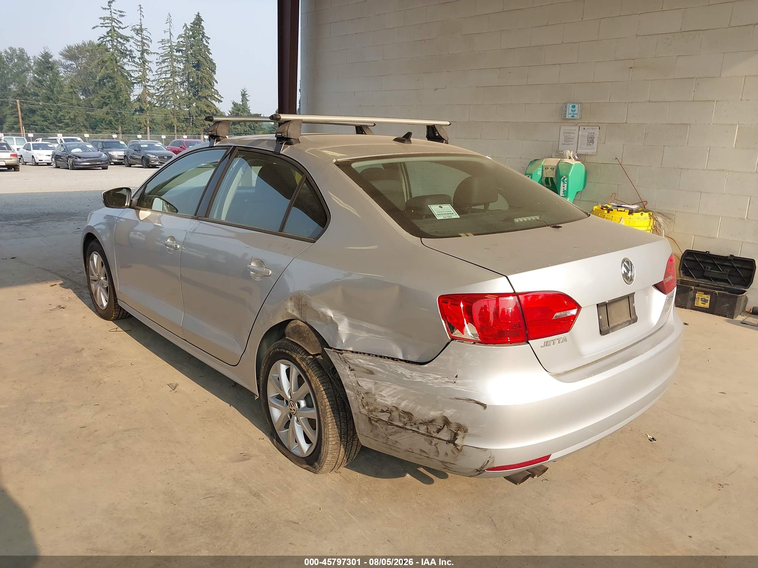 2012 Volkswagen Jetta 2.5l Se Silver vin: 3VWDP7AJ6CM321889