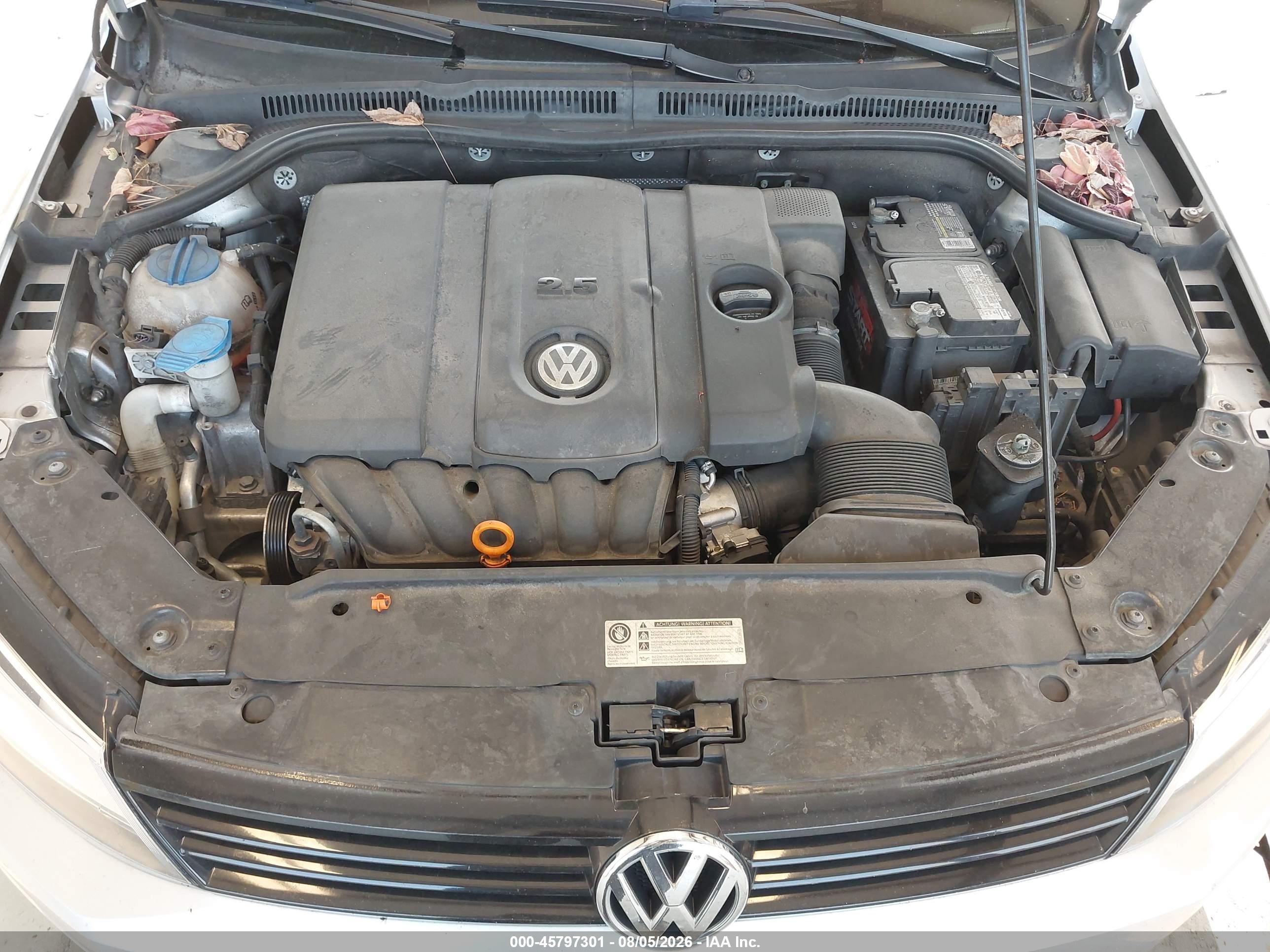 2012 Volkswagen Jetta 2.5l Se Silver vin: 3VWDP7AJ6CM321889