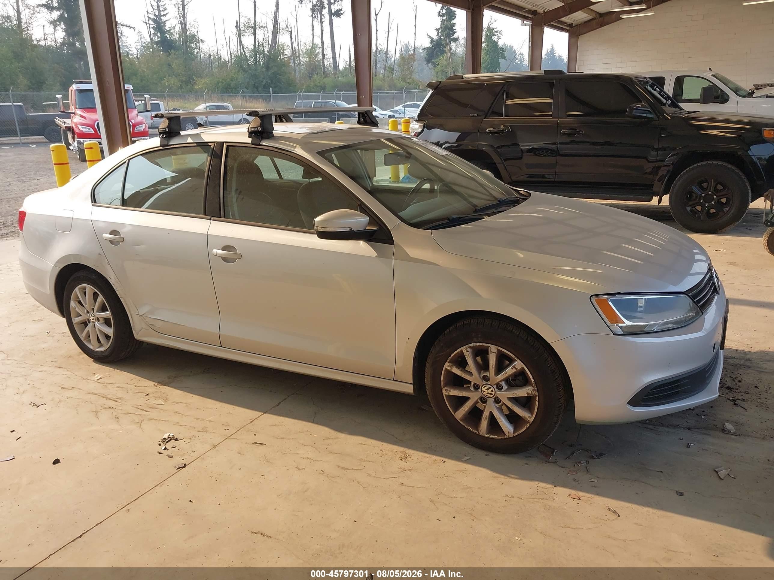2012 Volkswagen Jetta 2.5l Se Silver vin: 3VWDP7AJ6CM321889