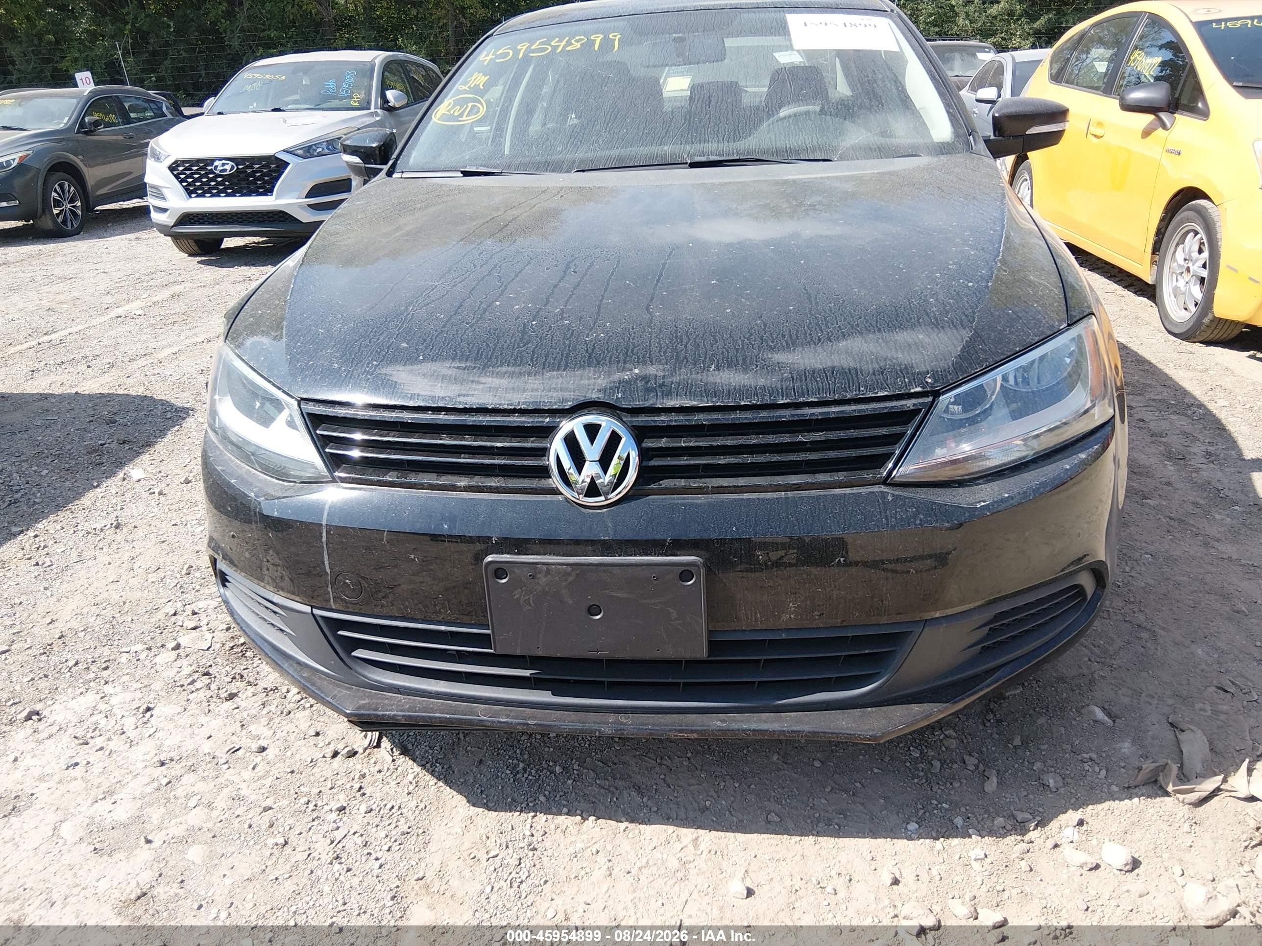 2012 Volkswagen Jetta 2.5l Se Black vin: 3VWDP7AJ6CM321987