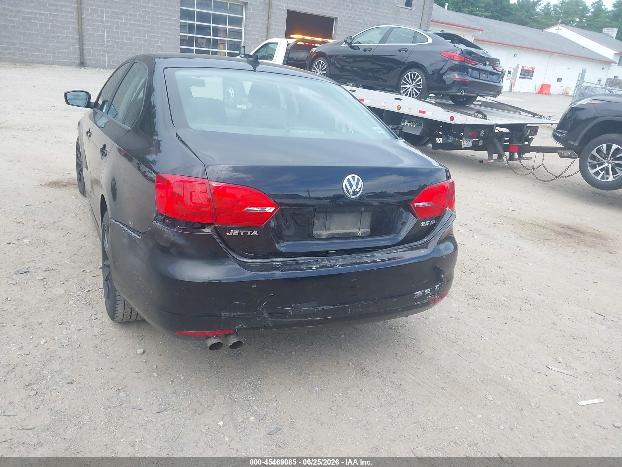 2012 Volkswagen Jetta 2.5l Se Black vin: 3VWDP7AJ6CM337381