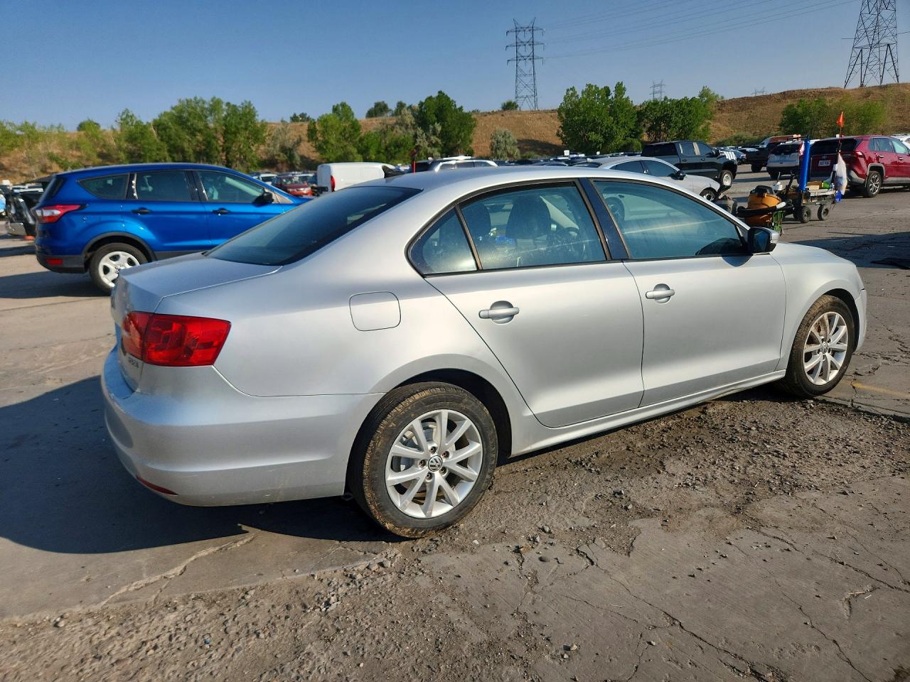 2012 Volkswagen Jetta Se Silver vin: 3VWDP7AJ6CM349482