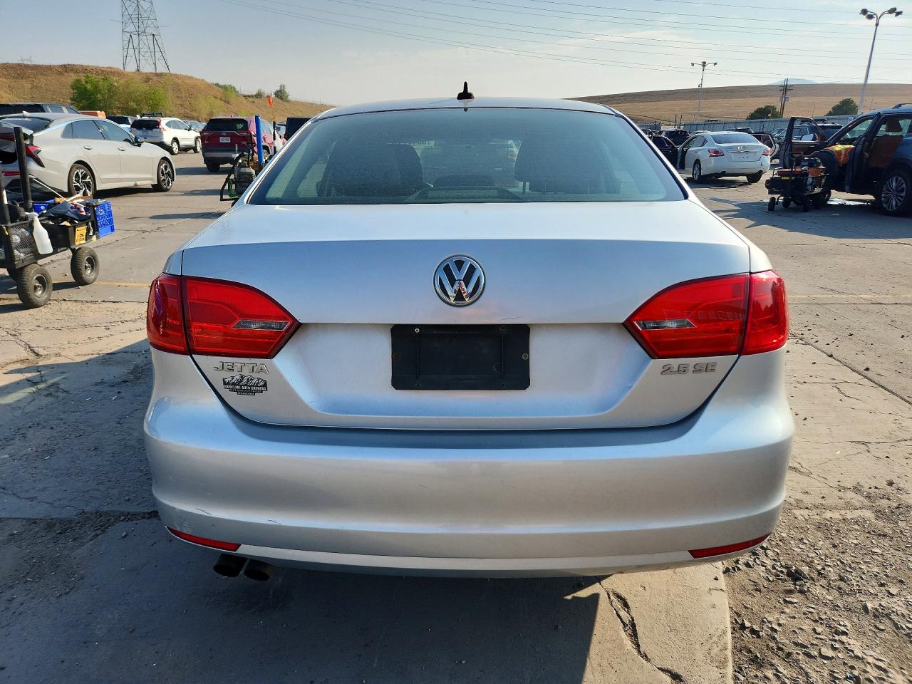 2012 Volkswagen Jetta Se Silver vin: 3VWDP7AJ6CM349482