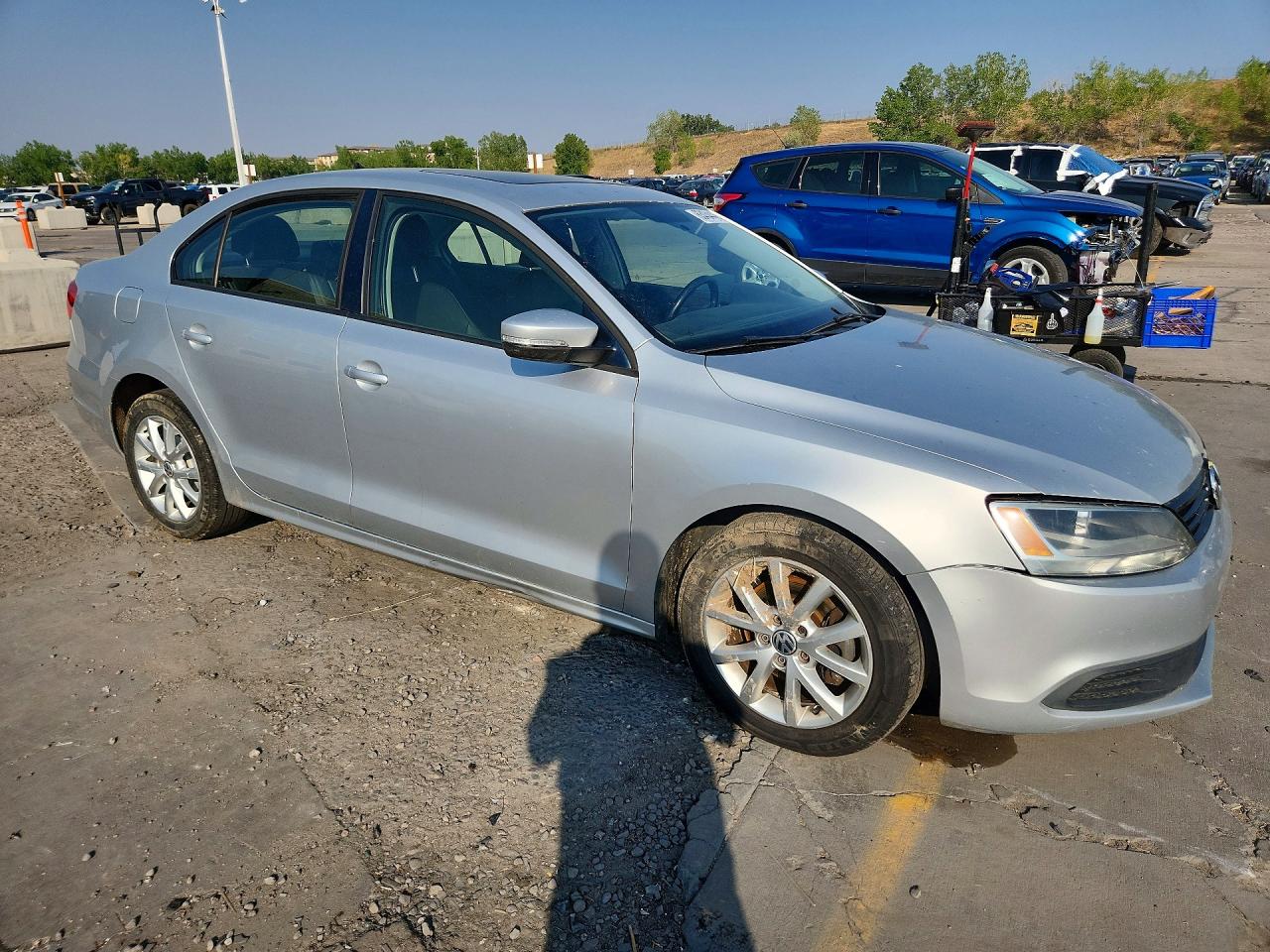 2012 Volkswagen Jetta Se Silver vin: 3VWDP7AJ6CM349482