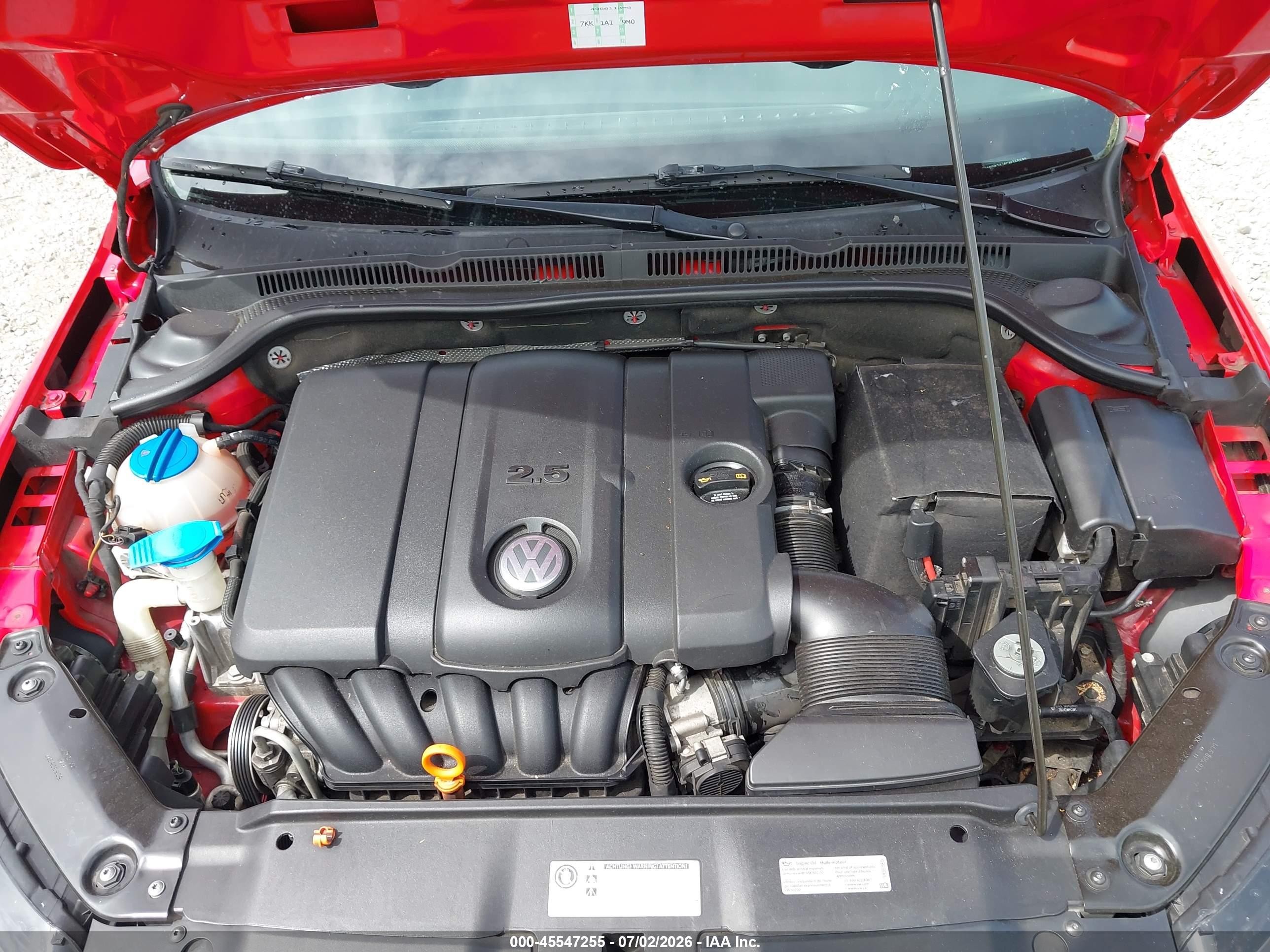 2012 Volkswagen Jetta 2.5l Se Red vin: 3VWDP7AJ6CM355895