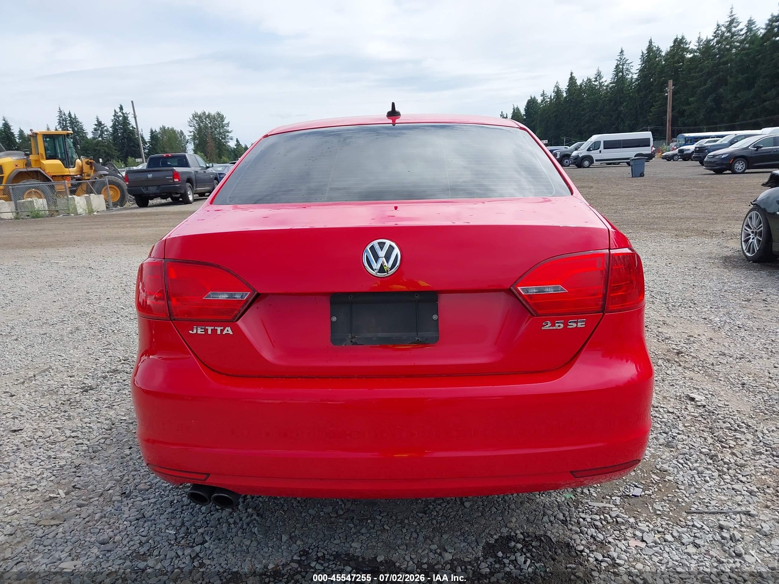 2012 Volkswagen Jetta 2.5l Se Red vin: 3VWDP7AJ6CM355895