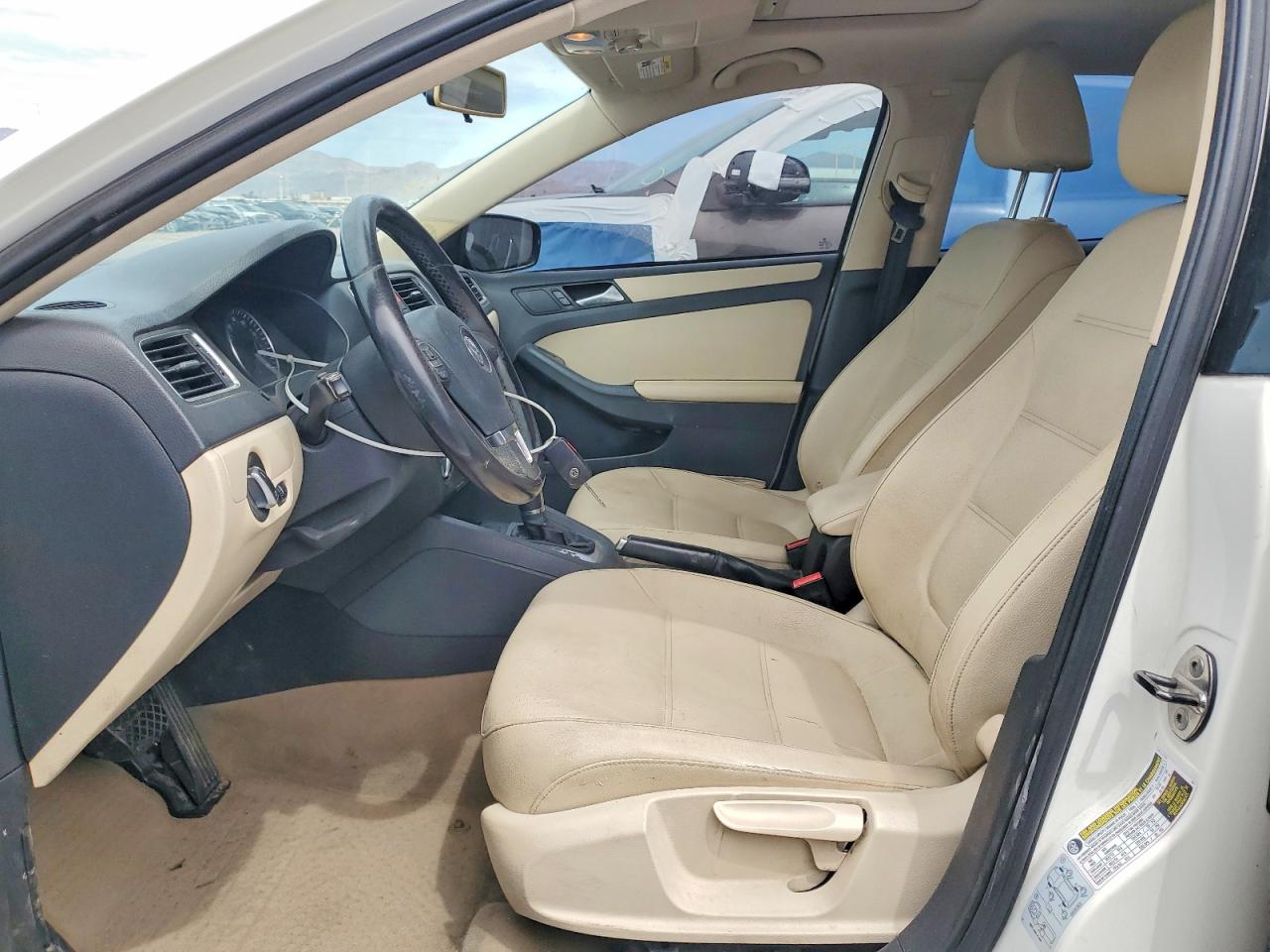 2012 Volkswagen Jetta Se White vin: 3VWDP7AJ6CM365505