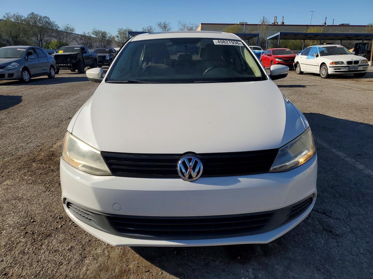 2012 Volkswagen Jetta Se White vin: 3VWDP7AJ6CM365505