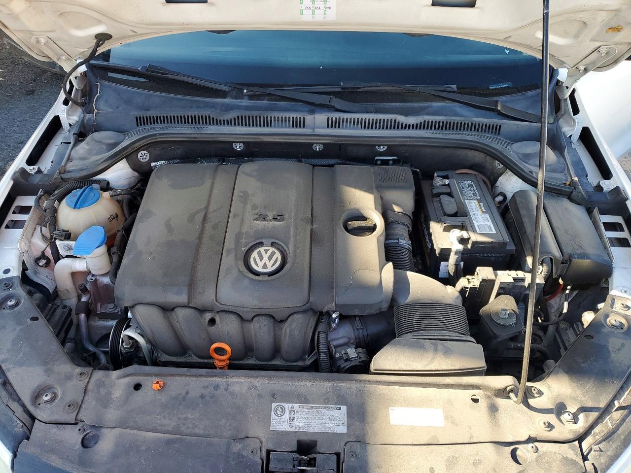 2012 Volkswagen Jetta Se White vin: 3VWDP7AJ6CM365505