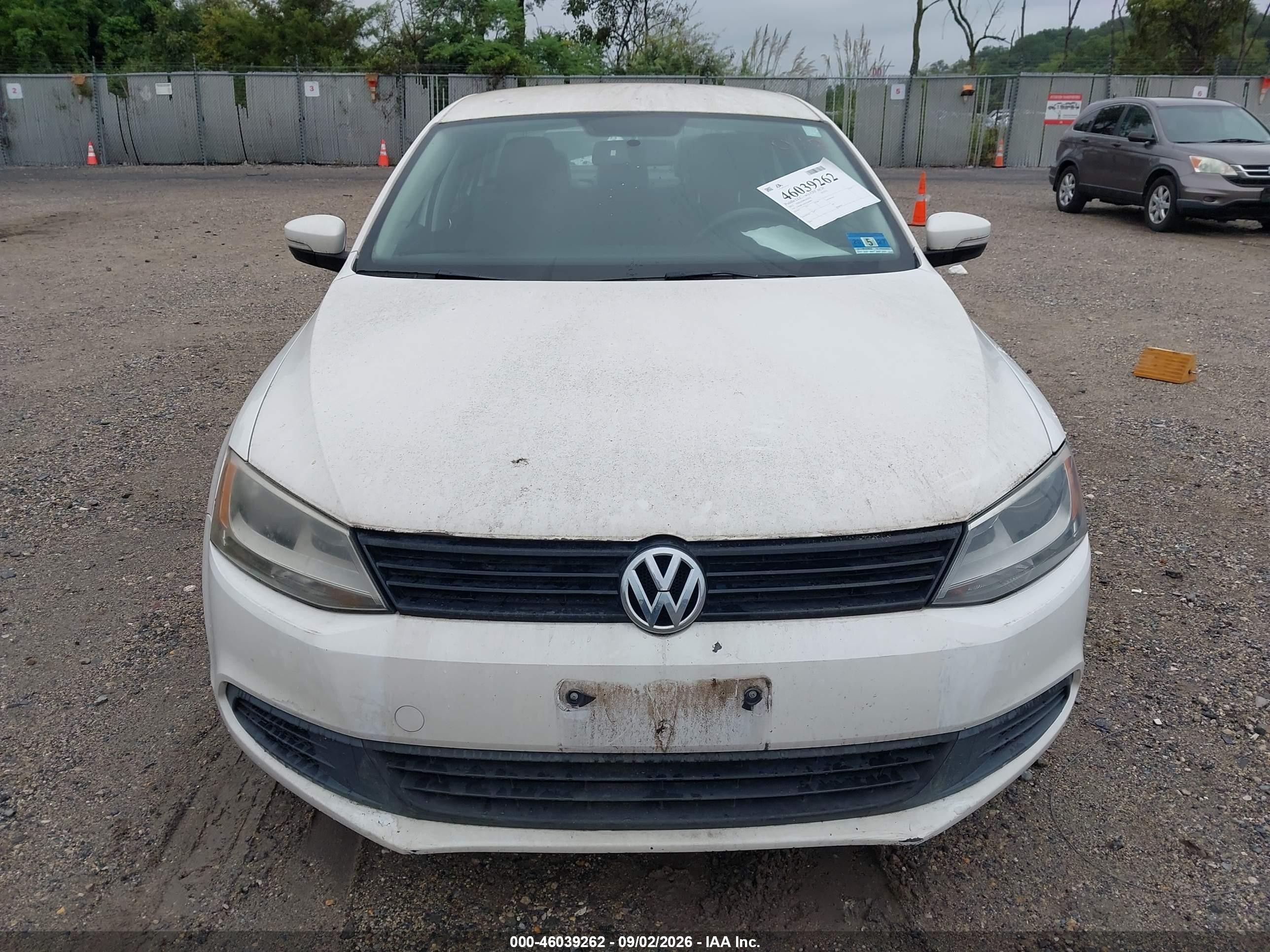 2012 Volkswagen Jetta 2.5l Se White vin: 3VWDP7AJ6CM368484