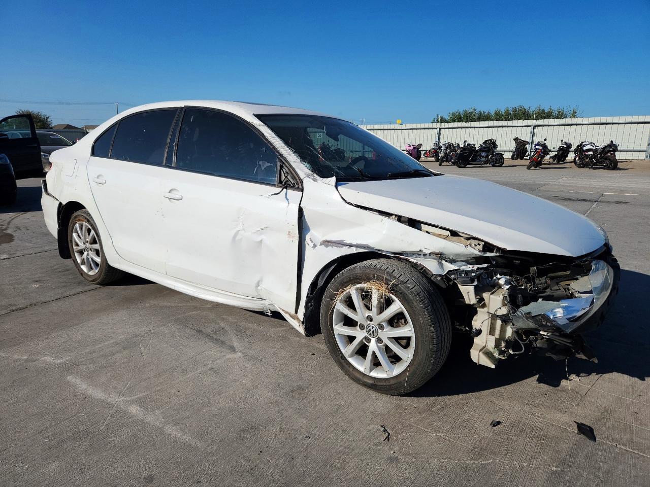 2012 Volkswagen Jetta Se White vin: 3VWDP7AJ6CM415836