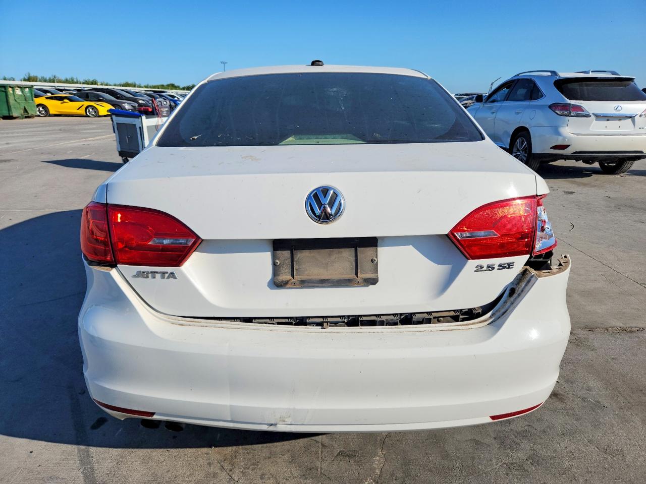 2012 Volkswagen Jetta Se White vin: 3VWDP7AJ6CM415836