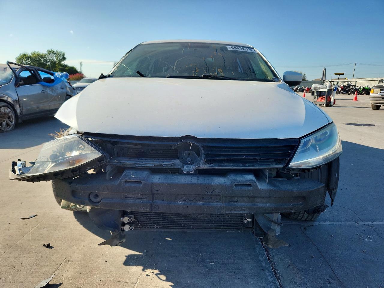 2012 Volkswagen Jetta Se White vin: 3VWDP7AJ6CM415836