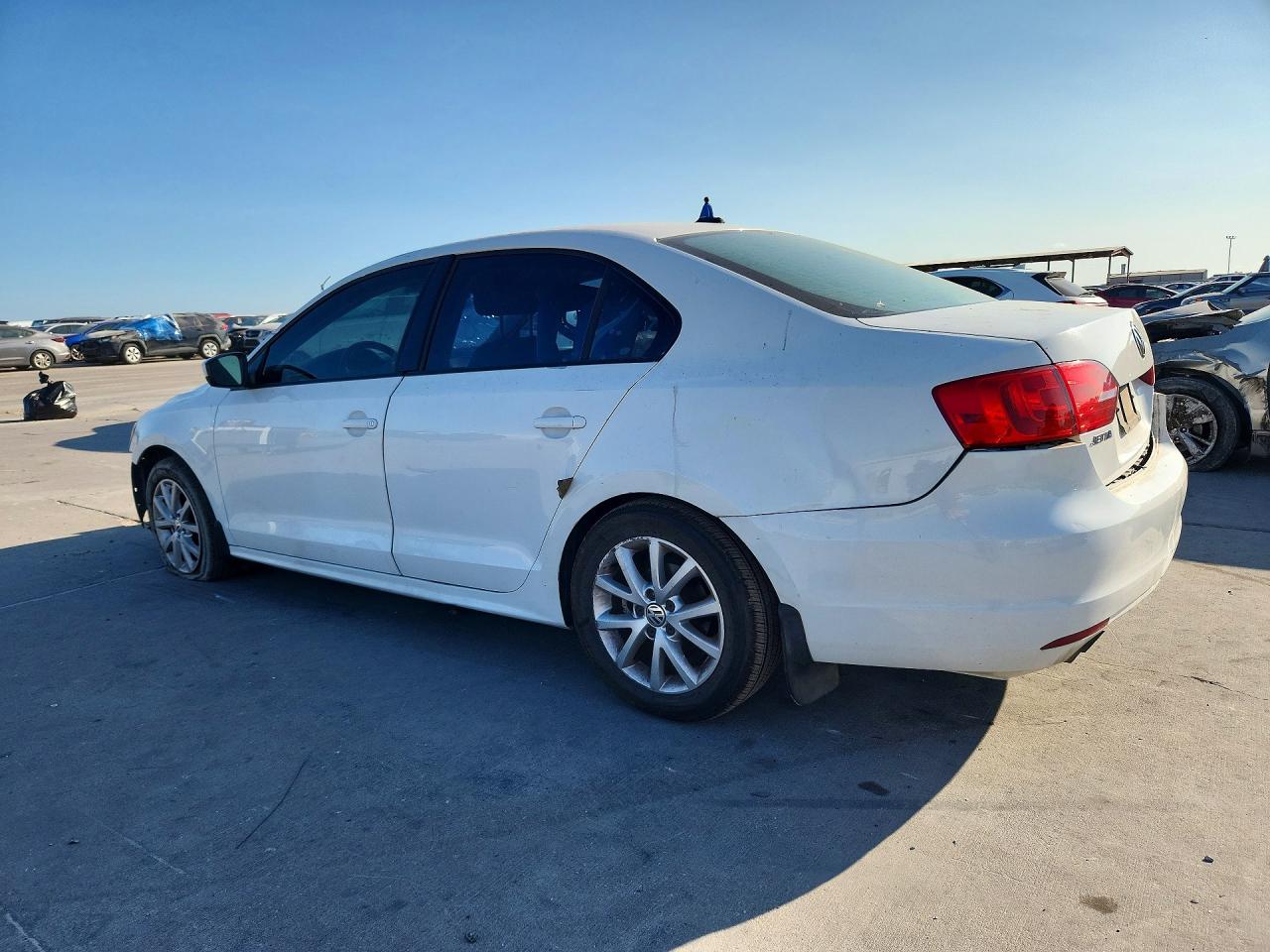 2012 Volkswagen Jetta Se White vin: 3VWDP7AJ6CM415836