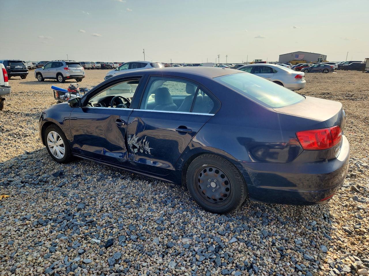 2013 Volkswagen Jetta Se Blue vin: 3VWDP7AJ6DM218019
