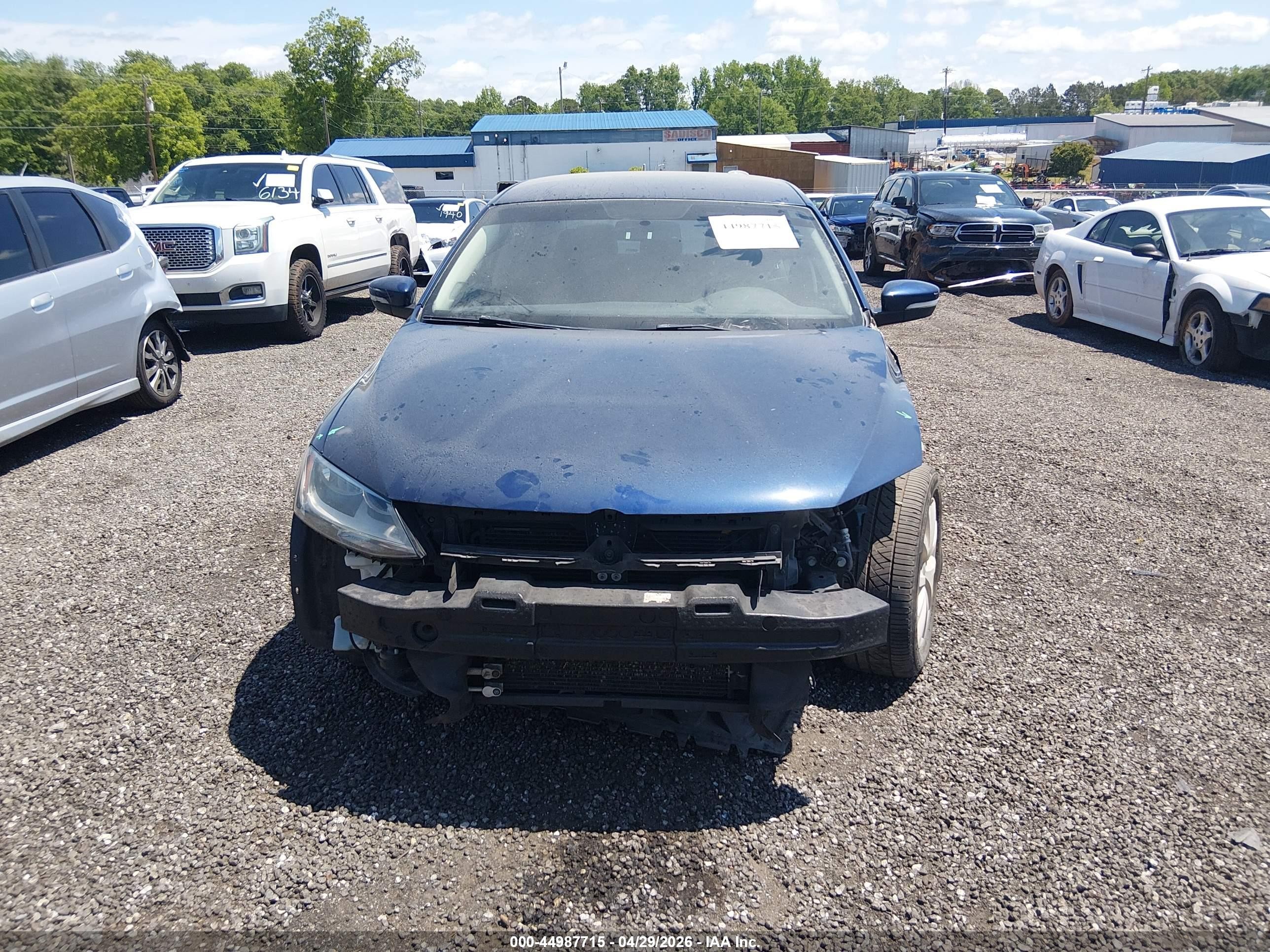 2013 Volkswagen Jetta 2.5l Se Blue vin: 3VWDP7AJ6DM253417