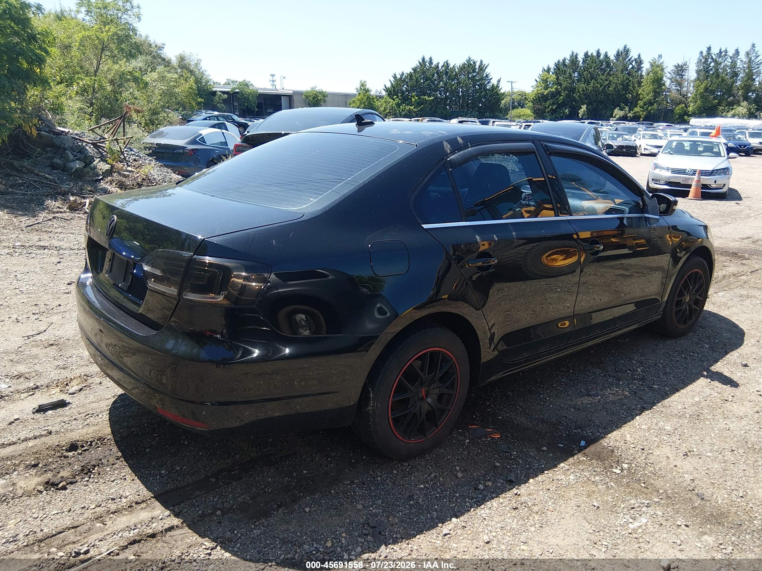 2013 Volkswagen Jetta 2.5l Se Black vin: 3VWDP7AJ6DM286188