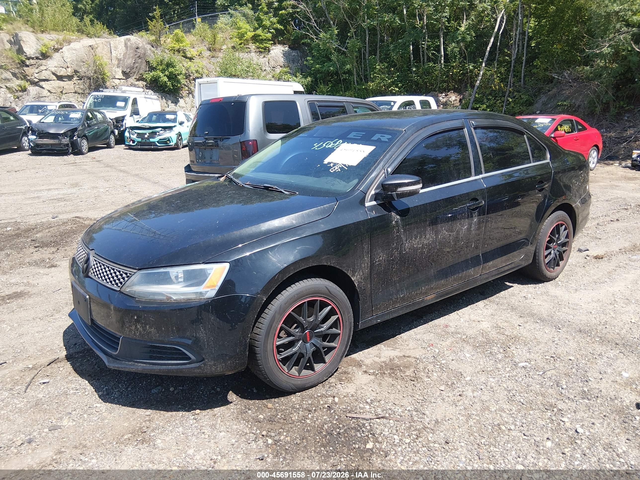 2013 Volkswagen Jetta 2.5l Se Black vin: 3VWDP7AJ6DM286188