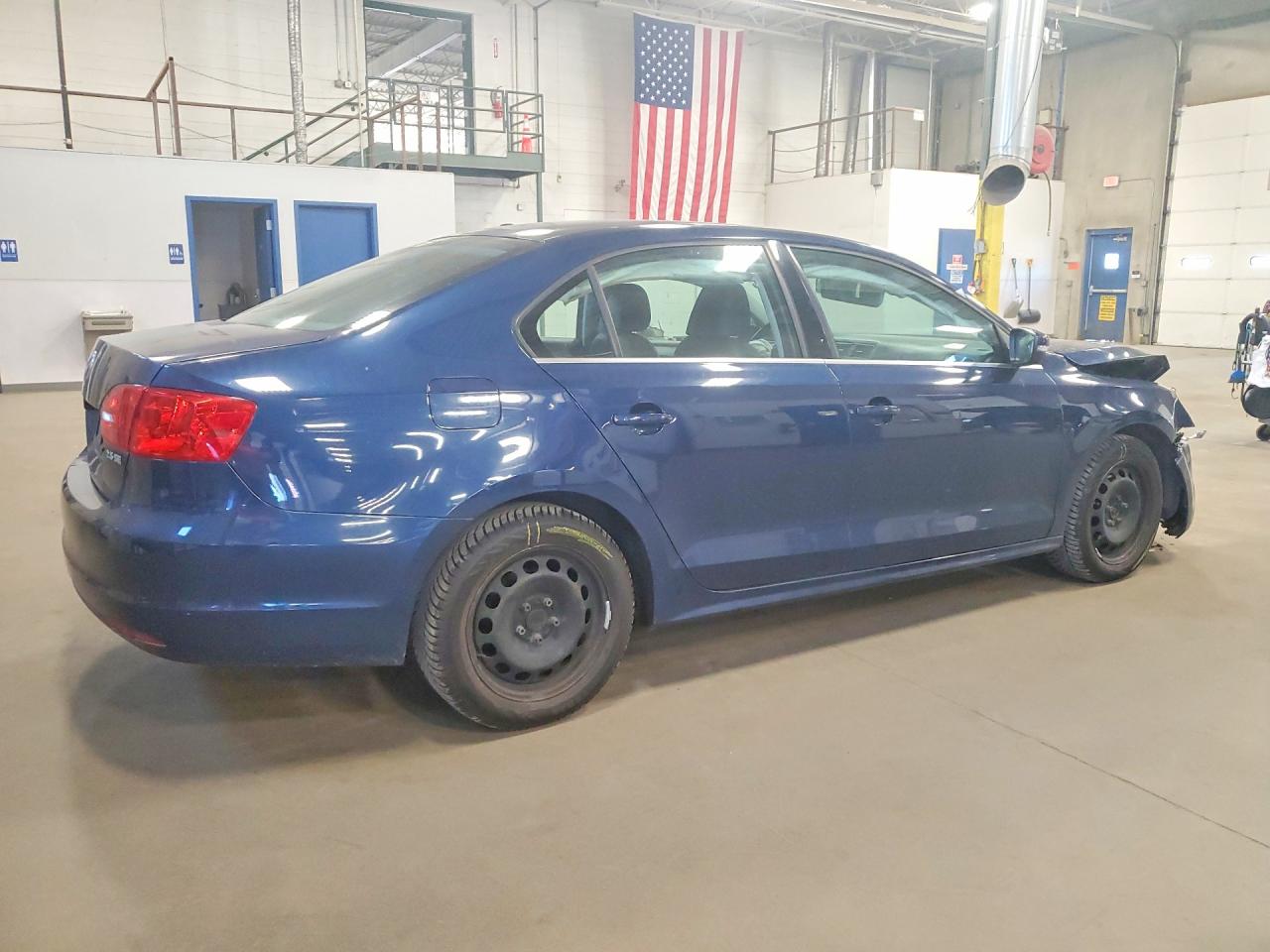 2013 Volkswagen Jetta Se Blue vin: 3VWDP7AJ6DM287907