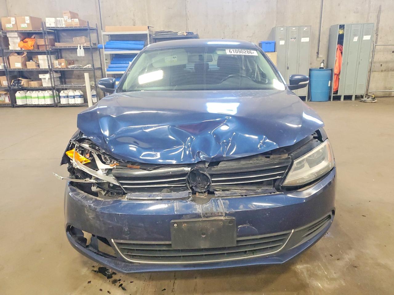 2013 Volkswagen Jetta Se Blue vin: 3VWDP7AJ6DM287907