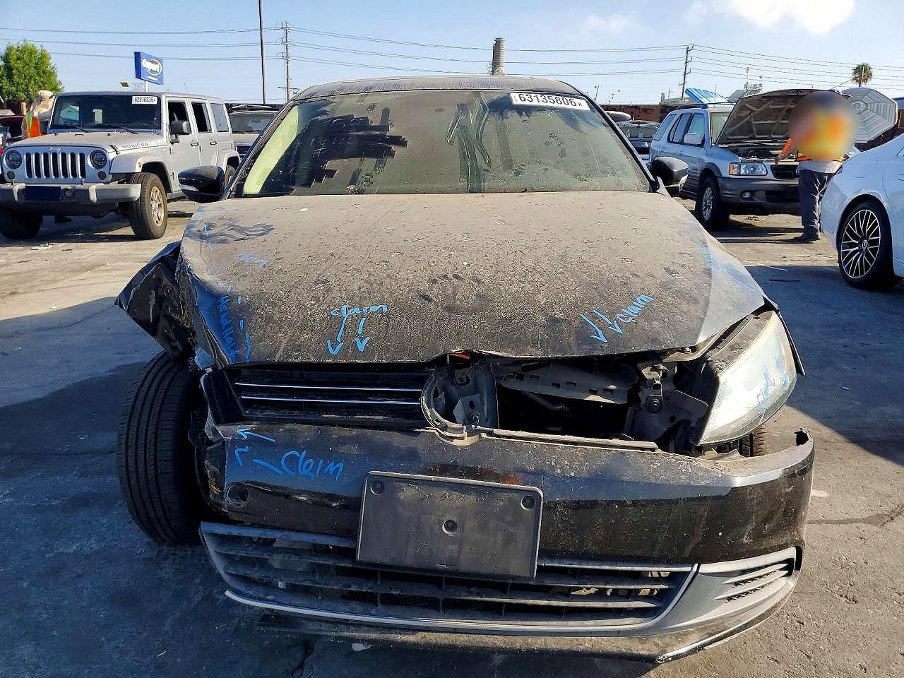 2013 Volkswagen Jetta Se Black vin: 3VWDP7AJ6DM302762