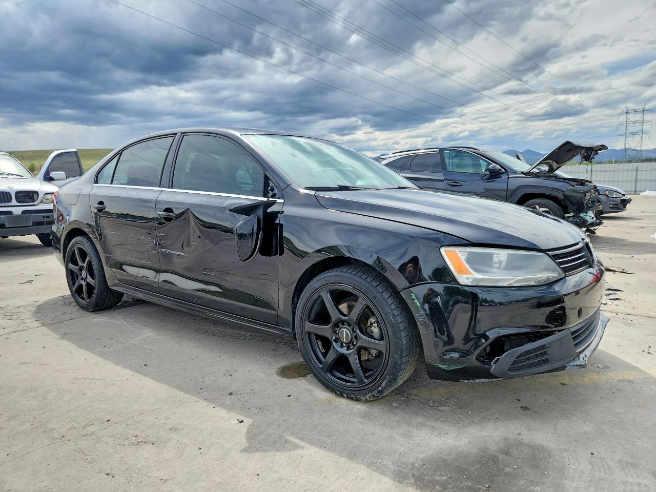 2013 Volkswagen Jetta Se Black vin: 3VWDP7AJ6DM351735