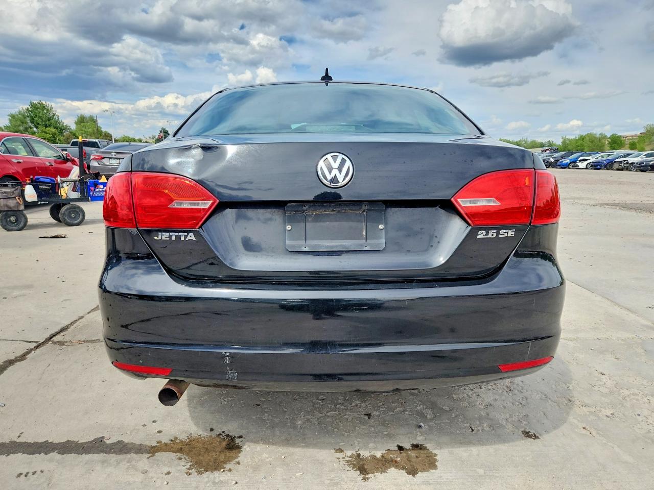 2013 Volkswagen Jetta Se Black vin: 3VWDP7AJ6DM351735