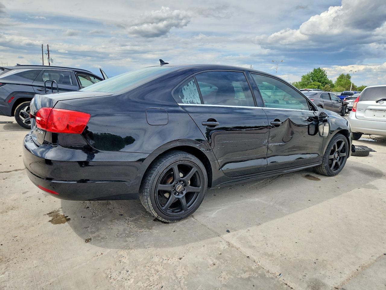 2013 Volkswagen Jetta Se Black vin: 3VWDP7AJ6DM351735