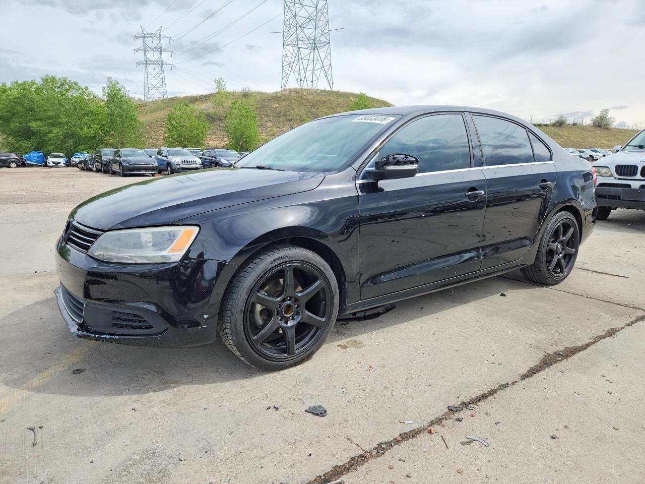2013 Volkswagen Jetta Se Black vin: 3VWDP7AJ6DM351735