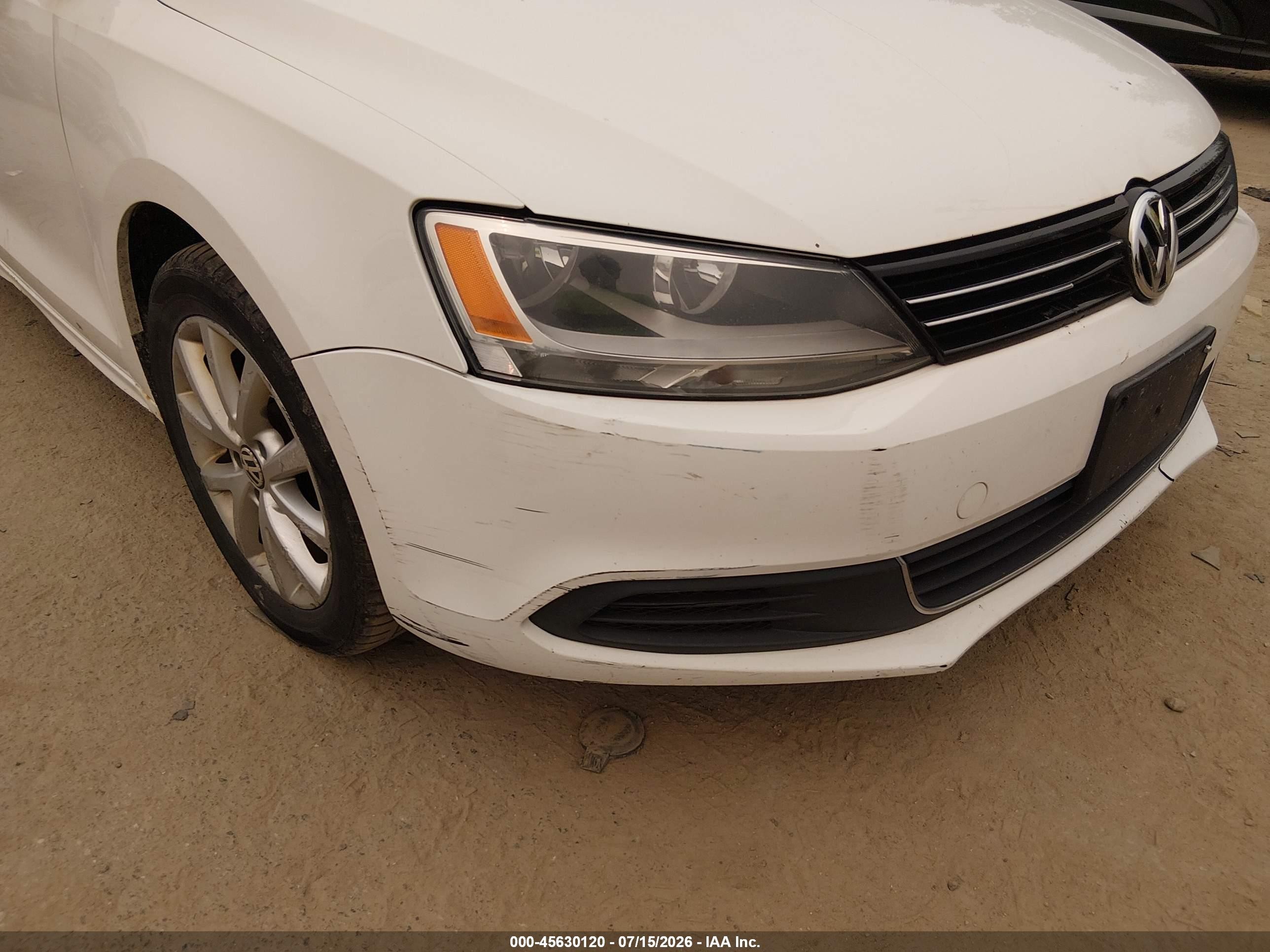 2013 Volkswagen Jetta 2.5l Se White vin: 3VWDP7AJ6DM360306