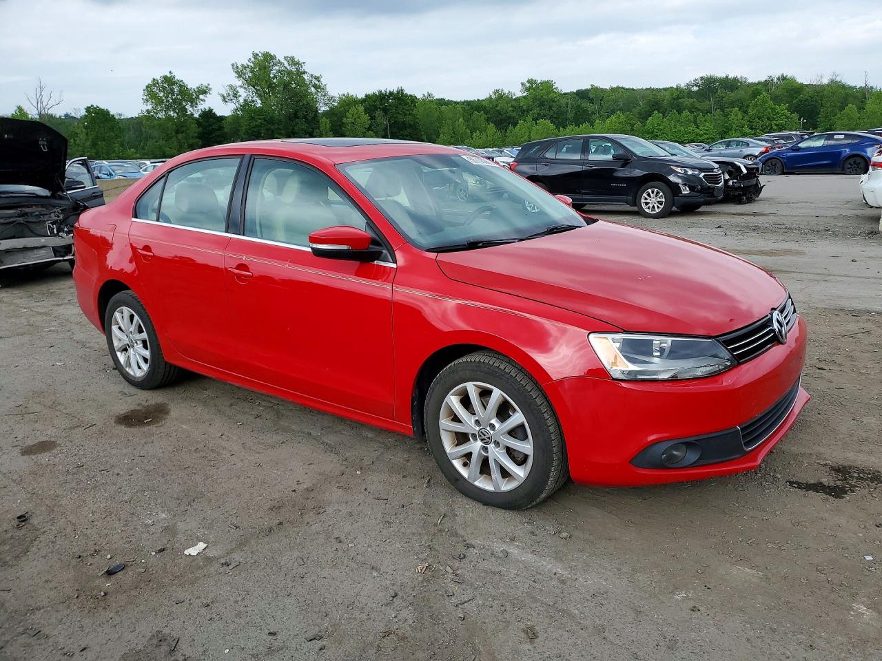 2013 Volkswagen Jetta Se Красный vin: 3VWDP7AJ6DM368860