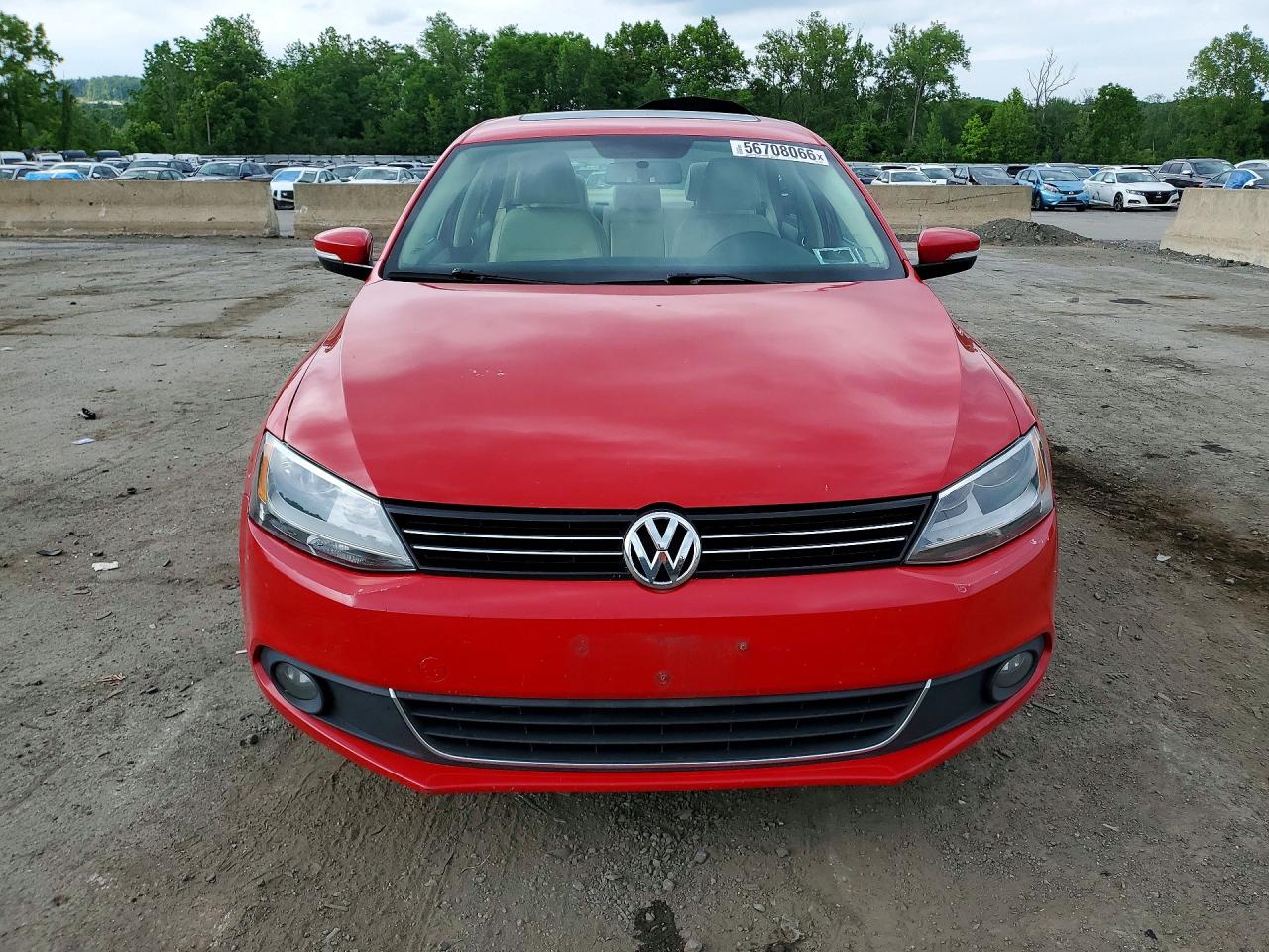 2013 Volkswagen Jetta Se Красный vin: 3VWDP7AJ6DM368860