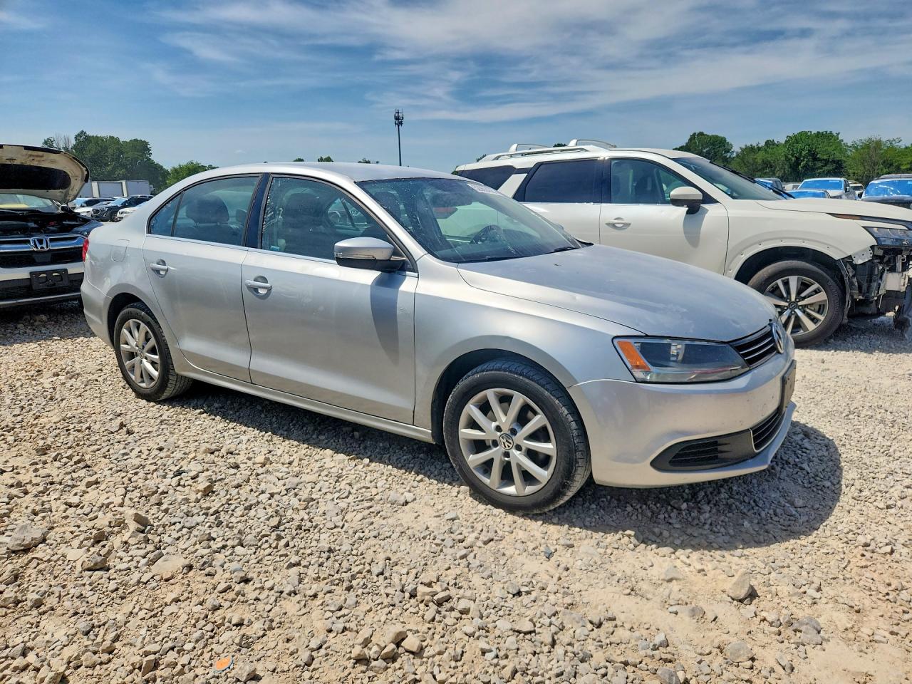 2013 Volkswagen Jetta Se Silver vin: 3VWDP7AJ6DM370267