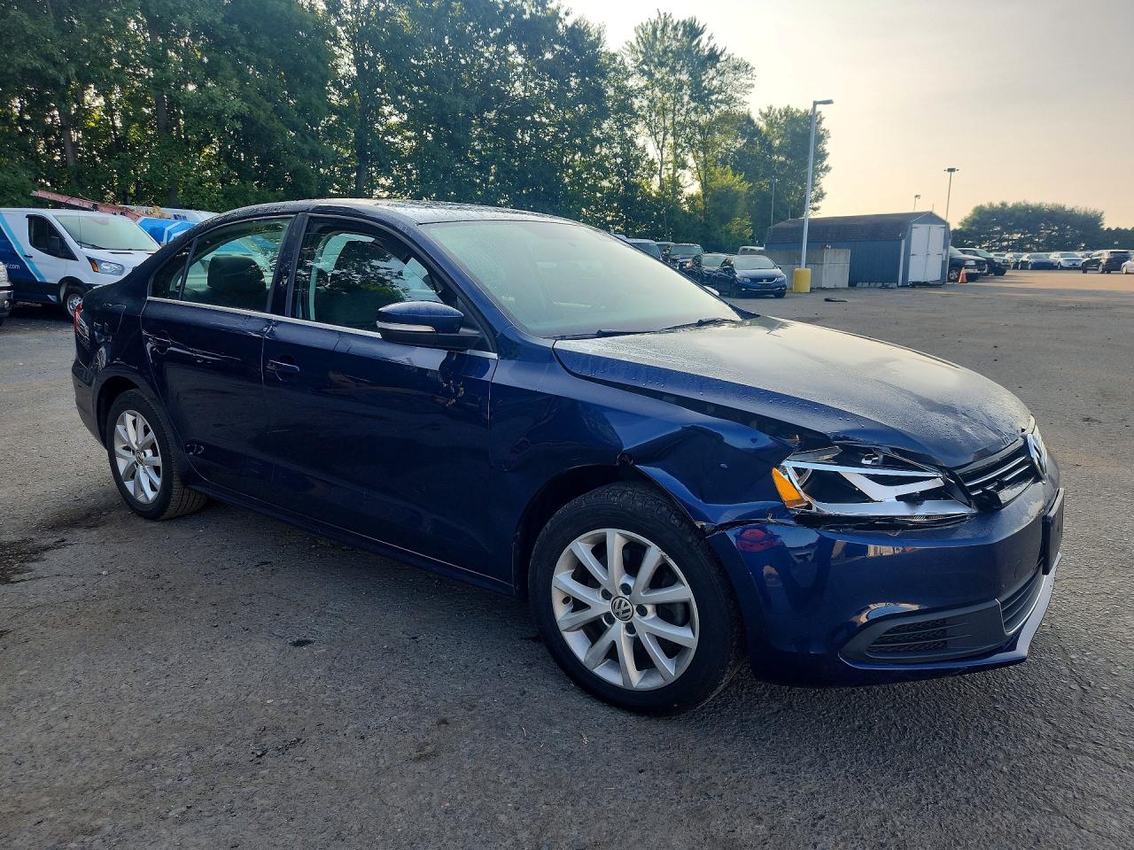 2013 Volkswagen Jetta Se Blue vin: 3VWDP7AJ6DM370690
