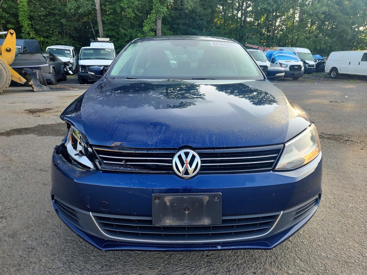 2013 Volkswagen Jetta Se Blue vin: 3VWDP7AJ6DM370690