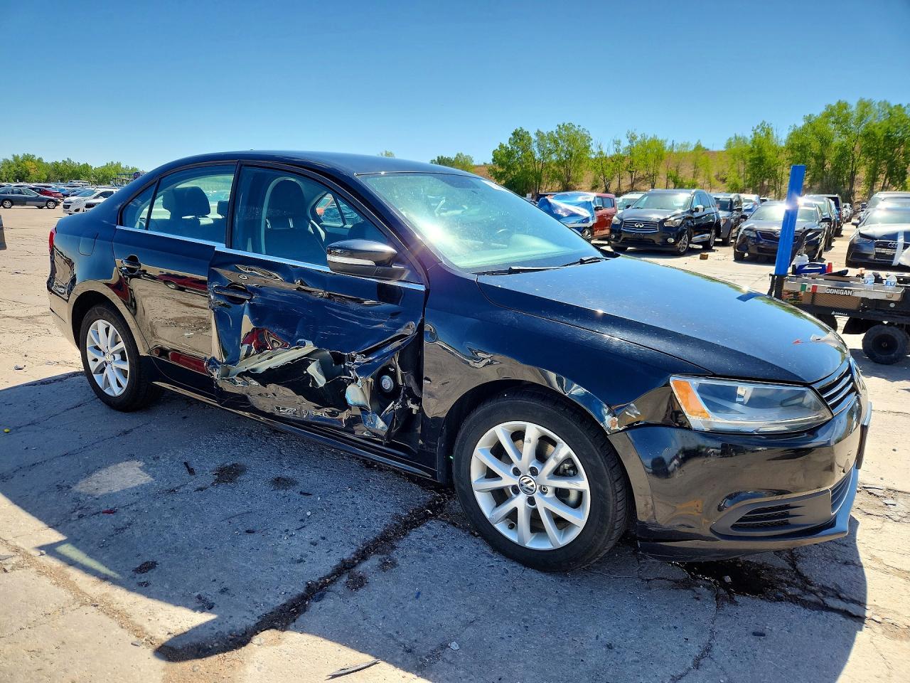 2013 Volkswagen Jetta Se Black vin: 3VWDP7AJ6DM383780