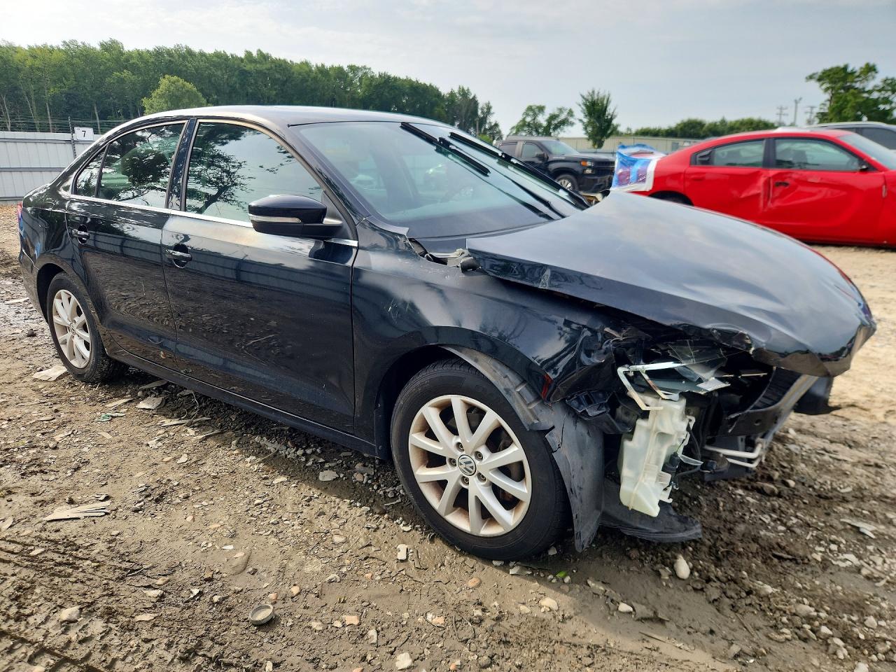 2013 Volkswagen Jetta Se Black vin: 3VWDP7AJ6DM396481