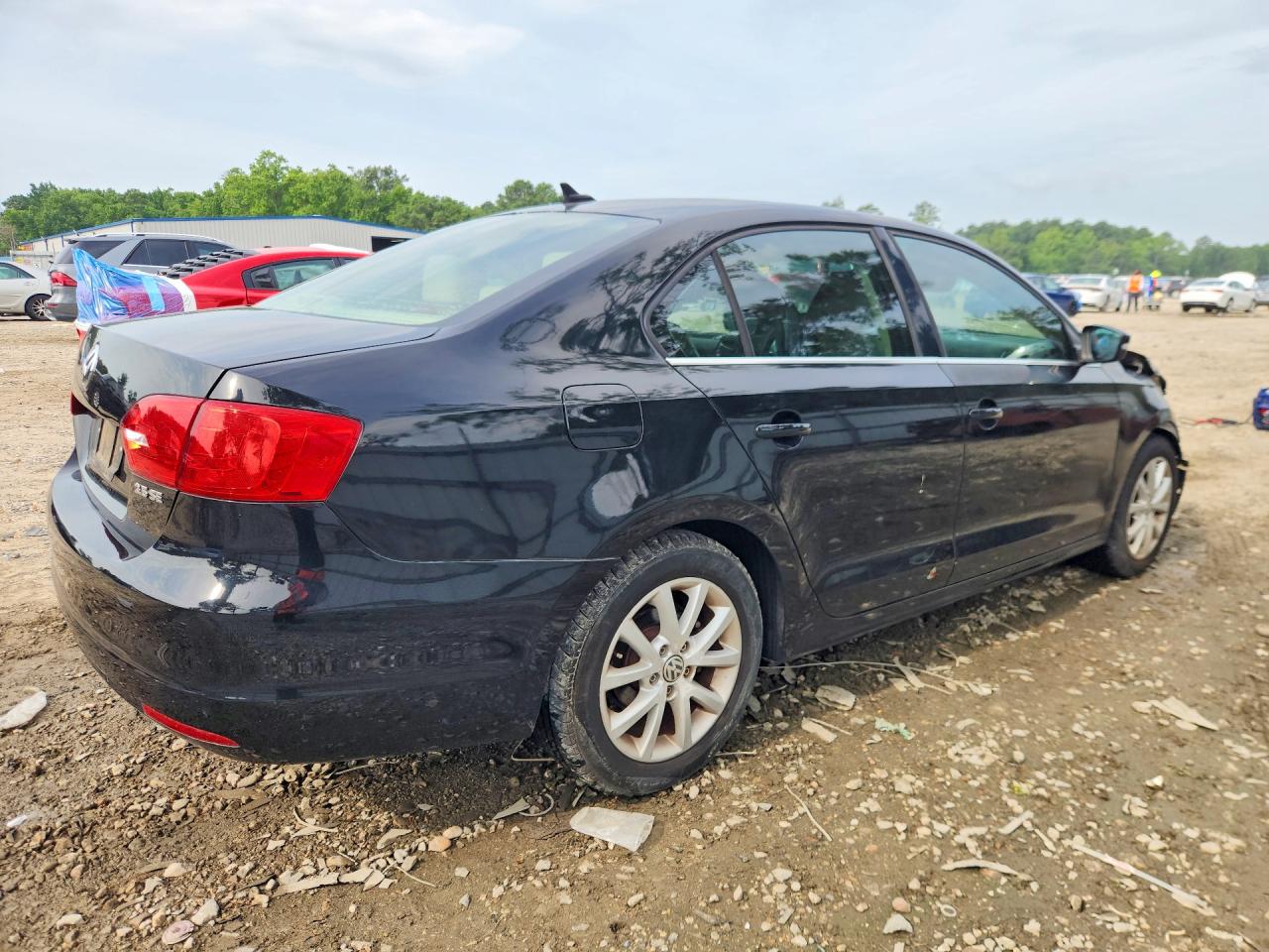2013 Volkswagen Jetta Se Black vin: 3VWDP7AJ6DM396481