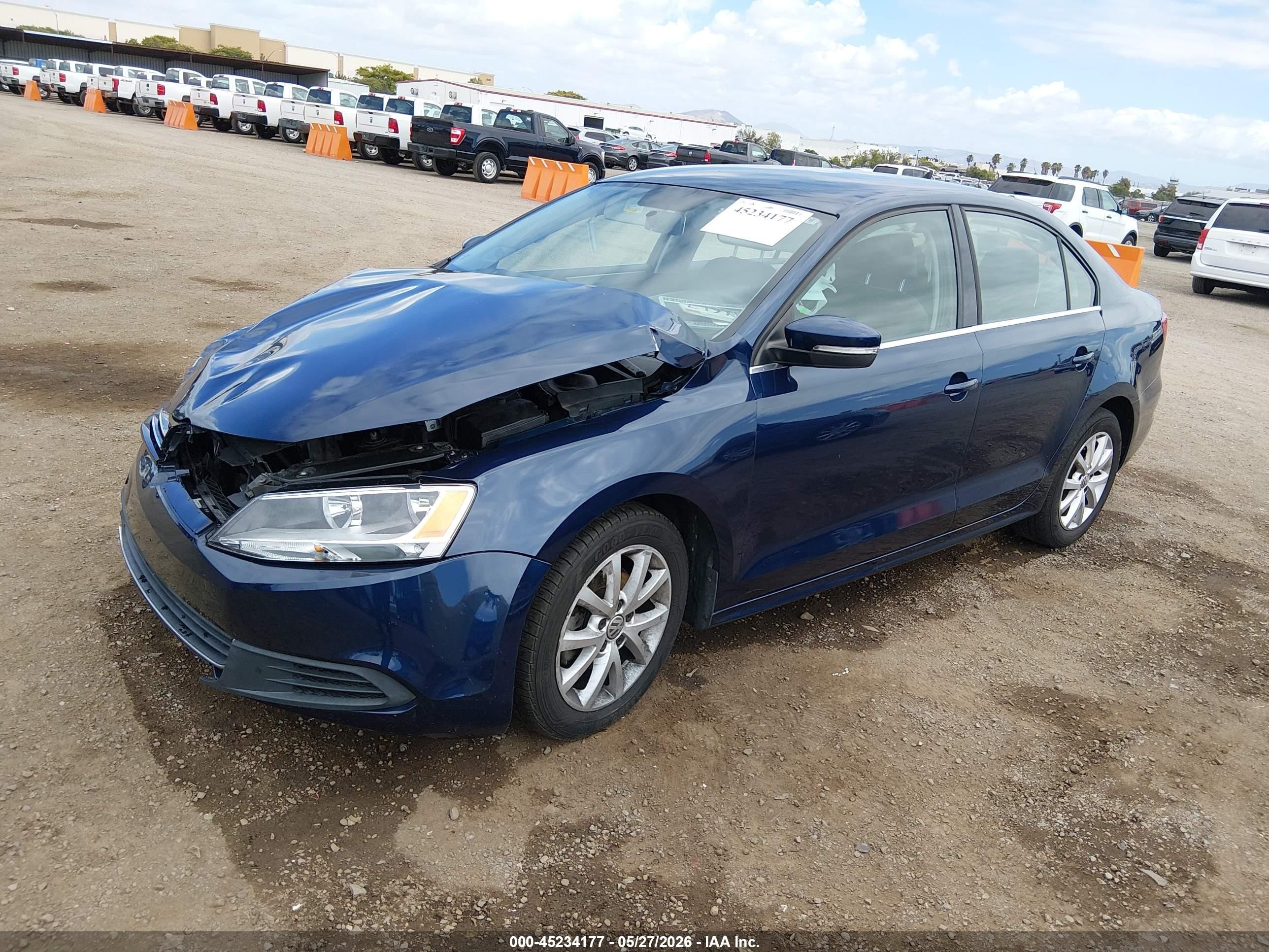 2013 Volkswagen Jetta 2.5l Se Синий vin: 3VWDP7AJ6DM429883