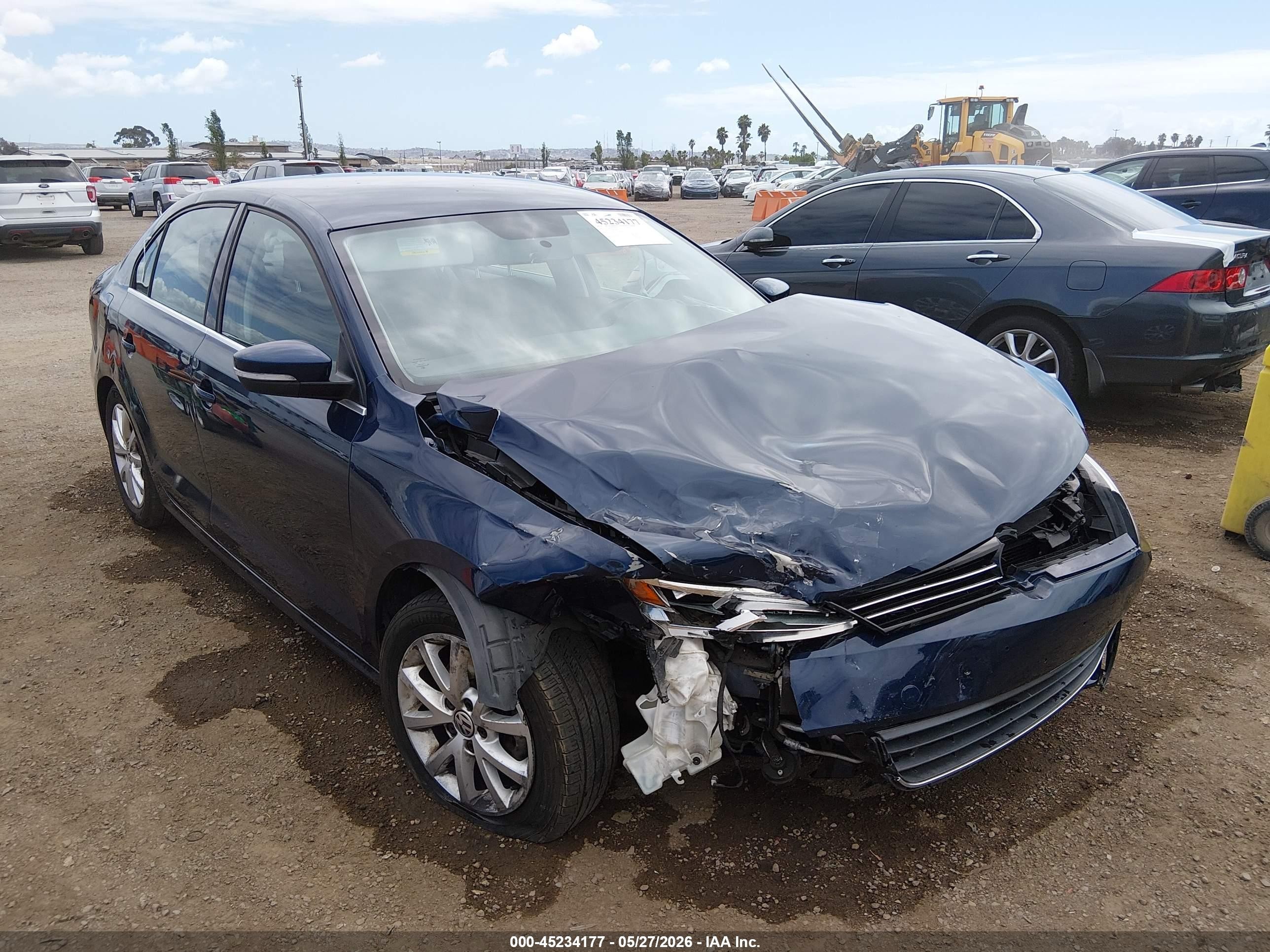 2013 Volkswagen Jetta 2.5l Se Синий vin: 3VWDP7AJ6DM429883