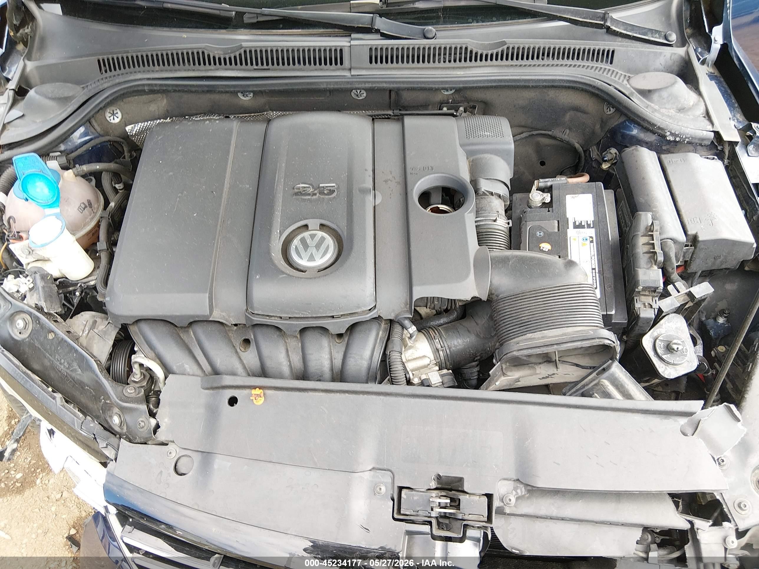 2013 Volkswagen Jetta 2.5l Se Синий vin: 3VWDP7AJ6DM429883