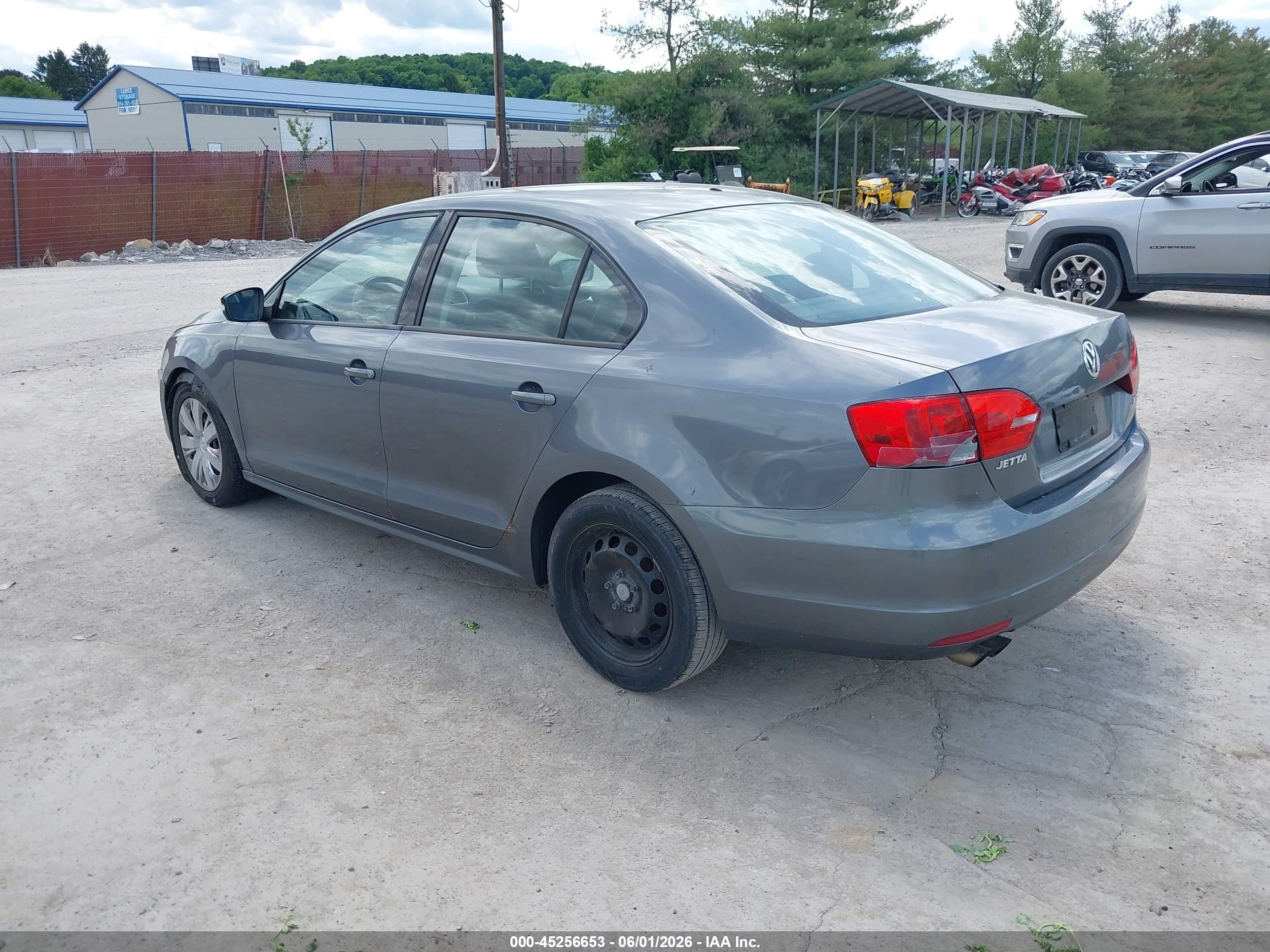 2012 Volkswagen Jetta 2.5l Se Gray vin: 3VWDP7AJ7CM020869