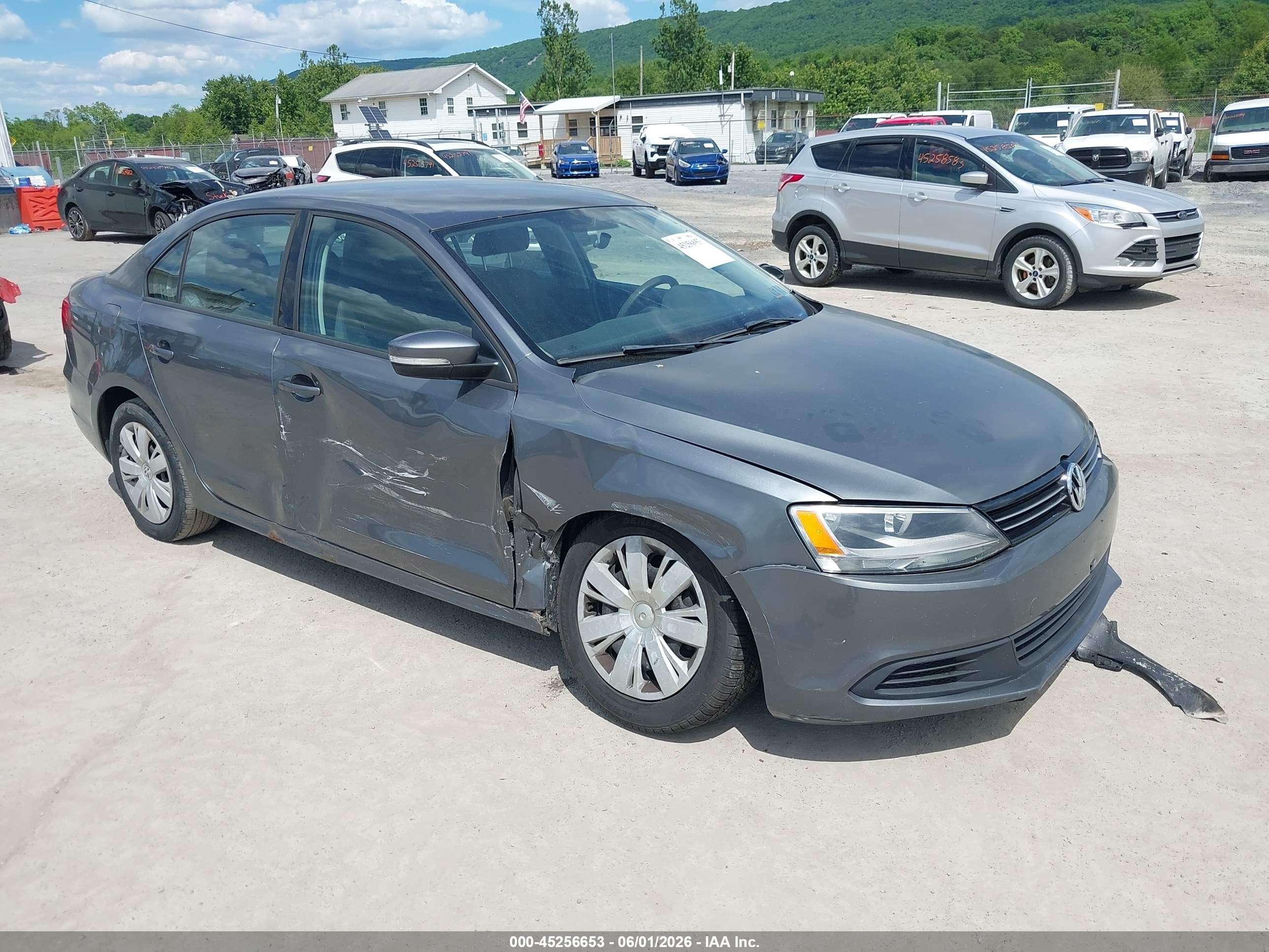 2012 Volkswagen Jetta 2.5l Se Gray vin: 3VWDP7AJ7CM020869