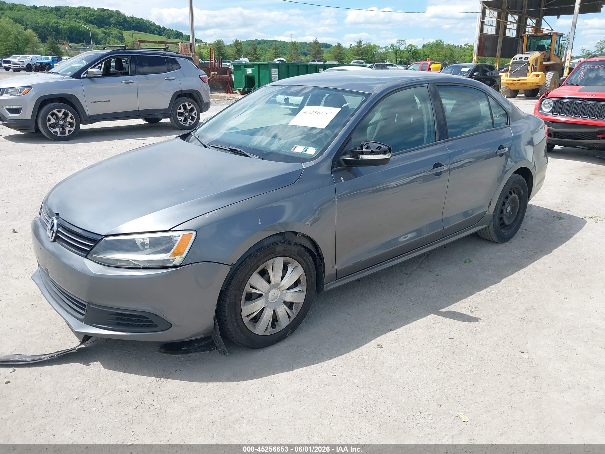 2012 Volkswagen Jetta 2.5l Se Gray vin: 3VWDP7AJ7CM020869