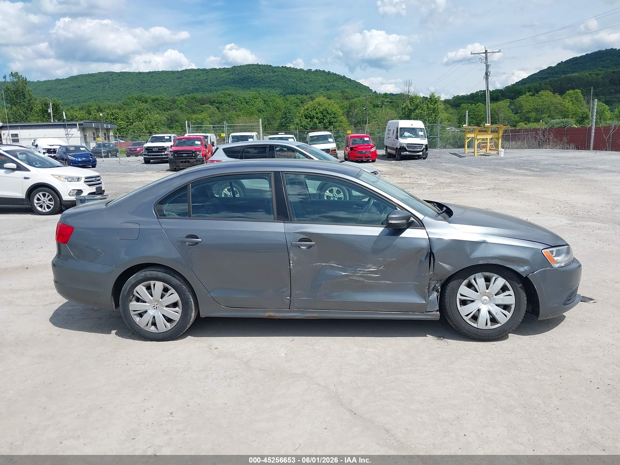 2012 Volkswagen Jetta 2.5l Se Gray vin: 3VWDP7AJ7CM020869