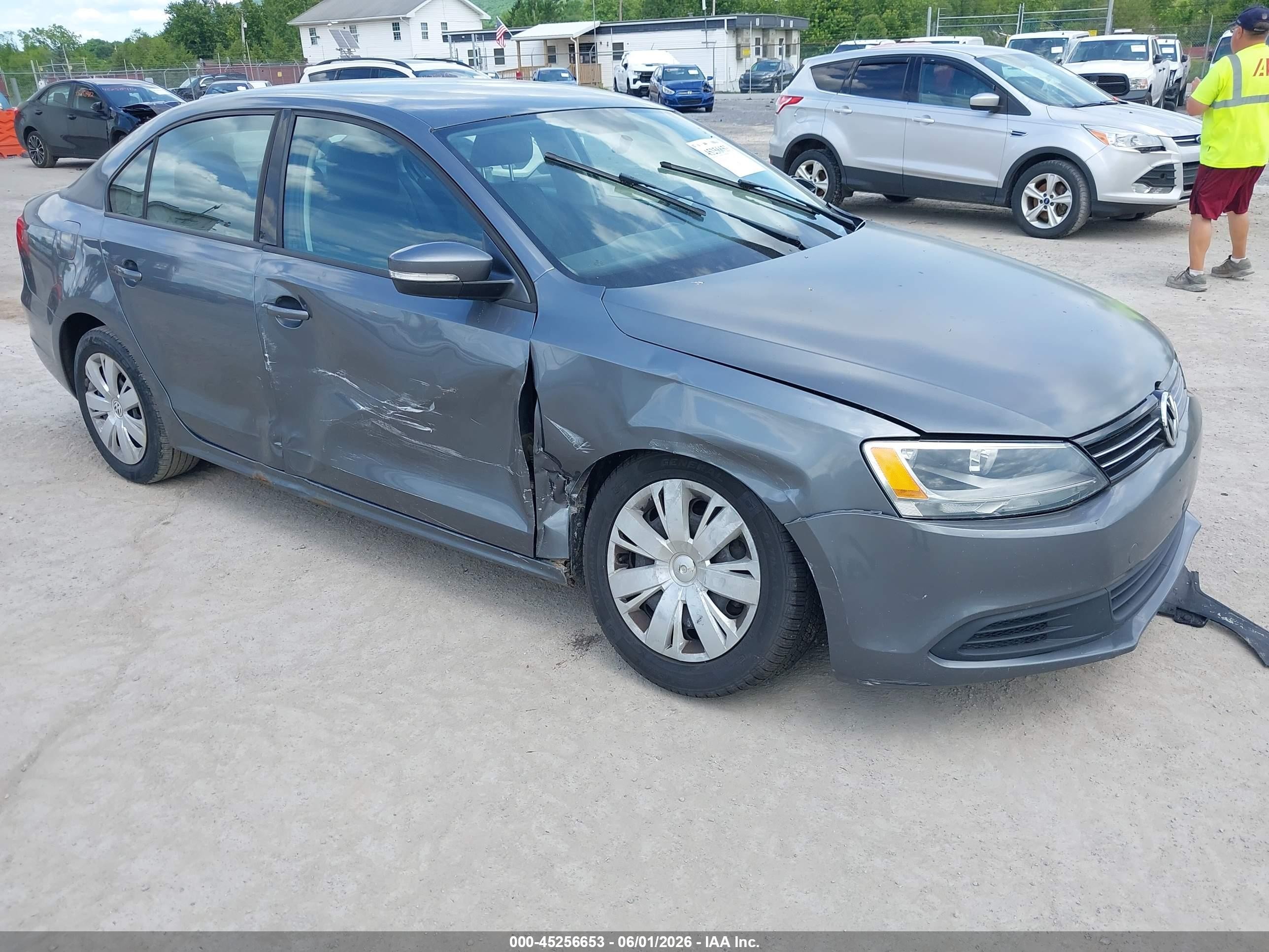 2012 Volkswagen Jetta 2.5l Se Gray vin: 3VWDP7AJ7CM020869