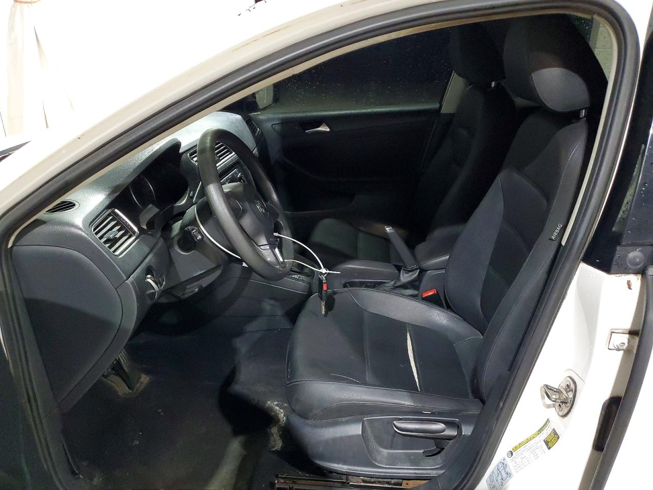 2012 Volkswagen Jetta Se White vin: 3VWDP7AJ7CM077671