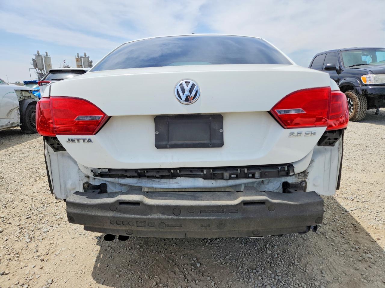 2012 Volkswagen Jetta Se White vin: 3VWDP7AJ7CM085995