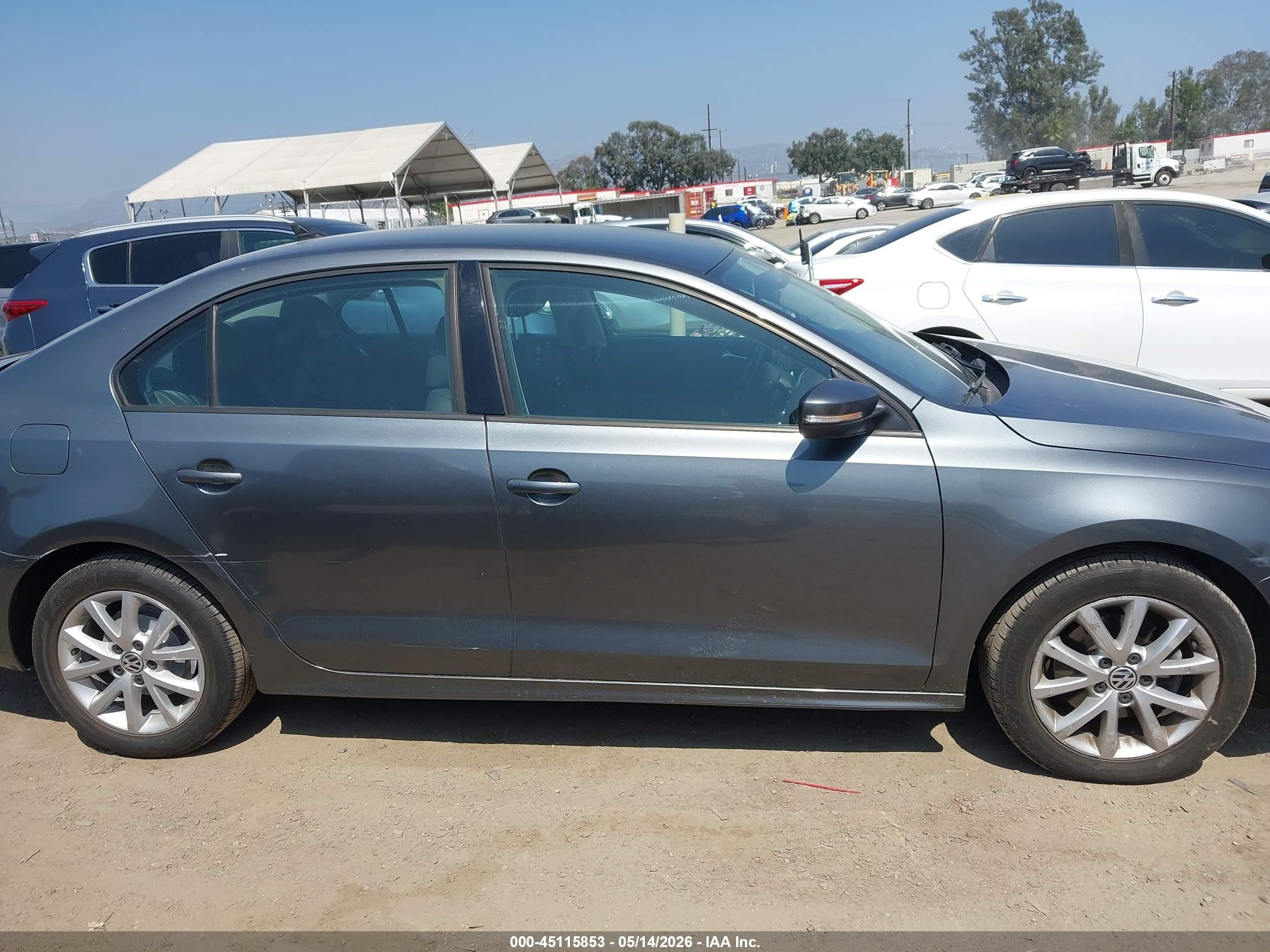2012 Volkswagen Jetta 2.5l Se Gray vin: 3VWDP7AJ7CM320945